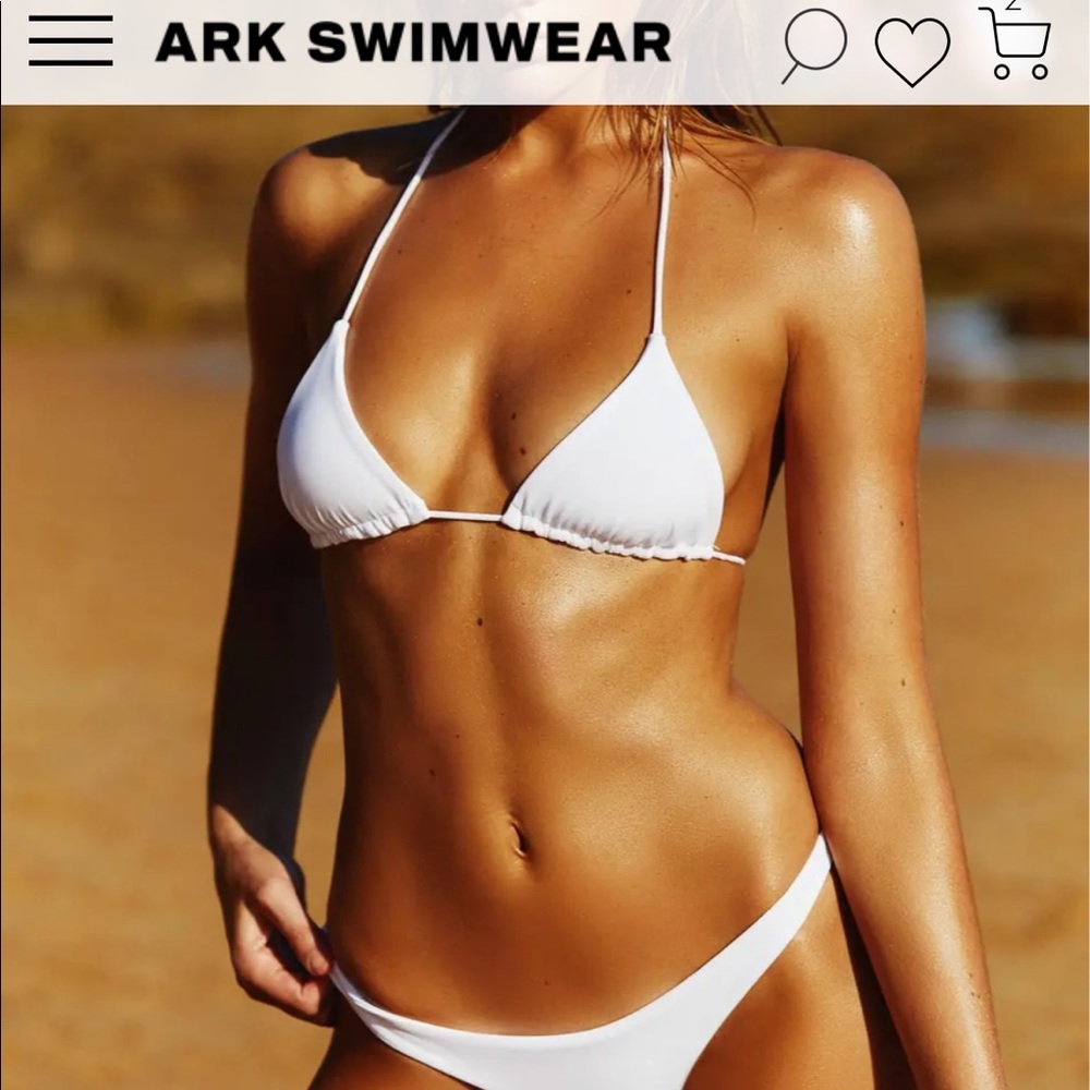 Ark Swimwear white bikini